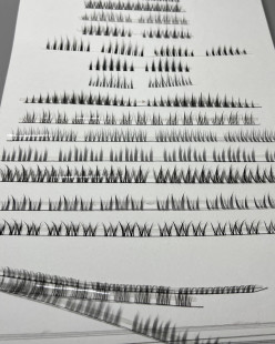 一整条假睫毛半成品批量加工类眼睫毛无盒懒人三部曲太阳花猫精灵