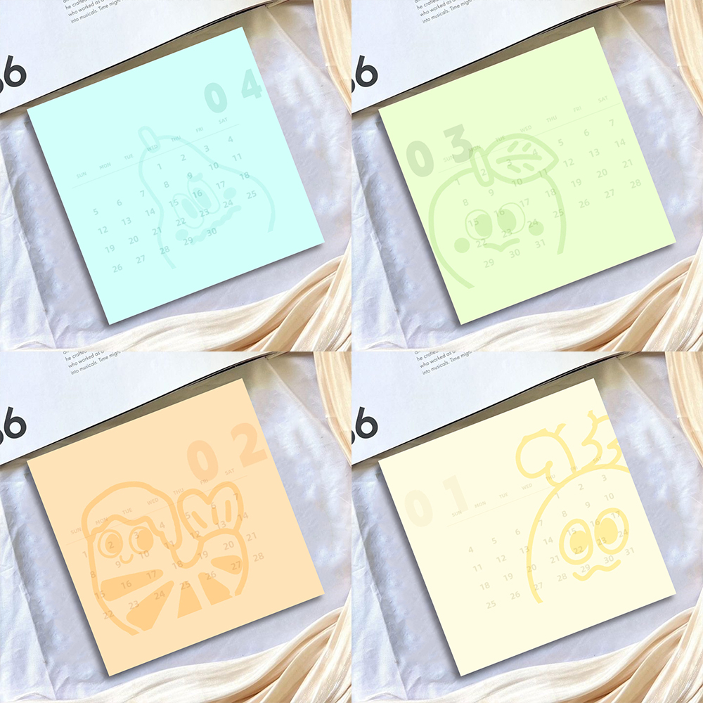 36张Mojo极简风日历五月天精美高颜值年历周边互换物料自印收藏卡