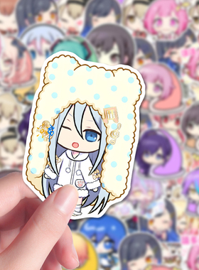 202贴pisk地图小人爆款可爱Q版世界计划小鼻嘎装饰手账笔记防水贴