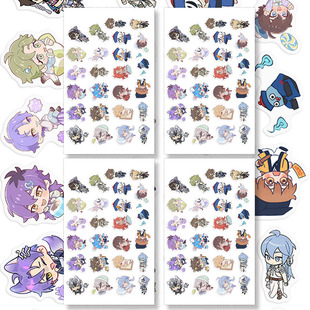 72张异世界击剑转印贴洗手间开会艾德蒙特丘丘人二次元卡通周边