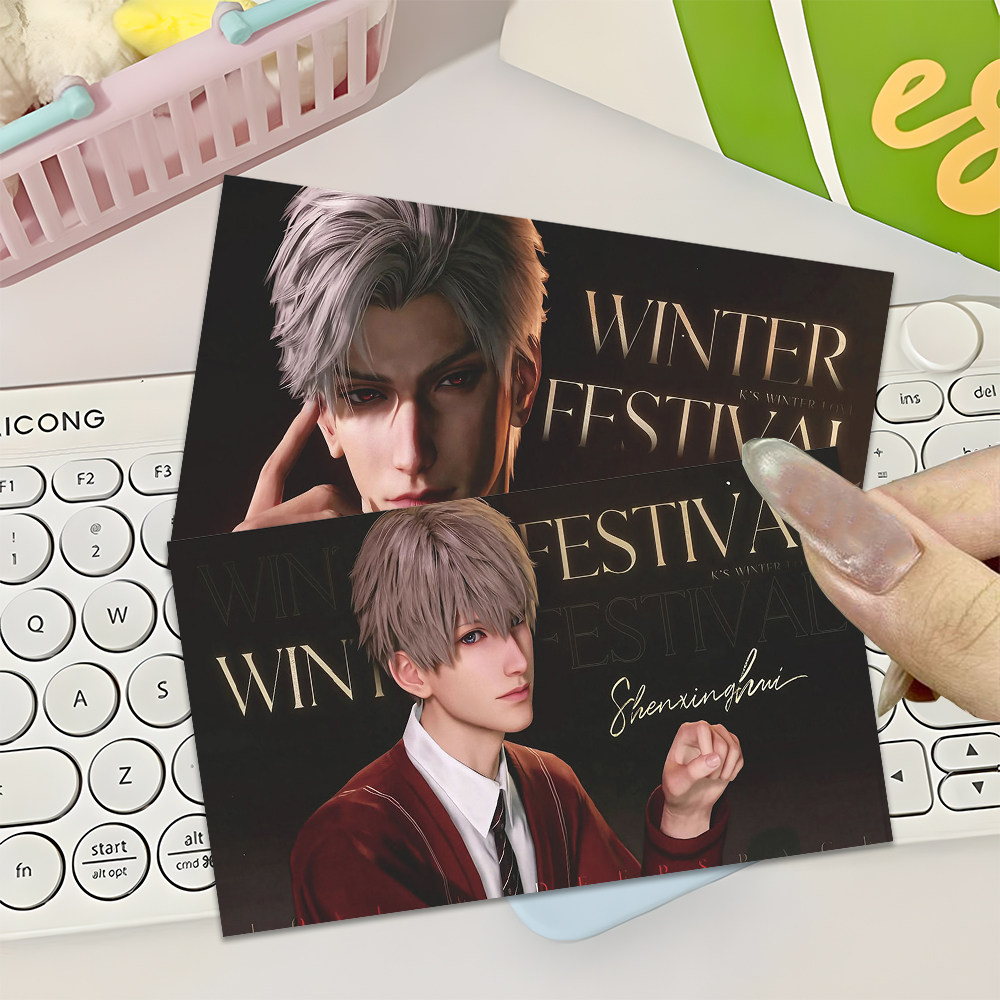 36张恋与深空暖冬庆典小卡肯德基联动二次元游戏精美高颜值周边卡