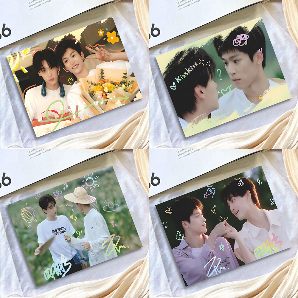 玉米专属】24张雷朋手绘小卡高颜值精美双人明信片周边自印收藏