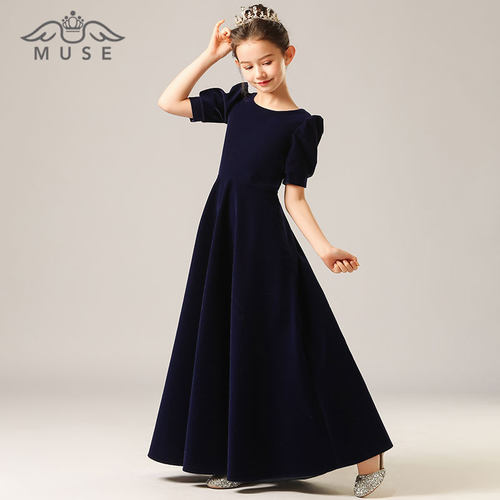 高贵主持人合唱女童礼服裙