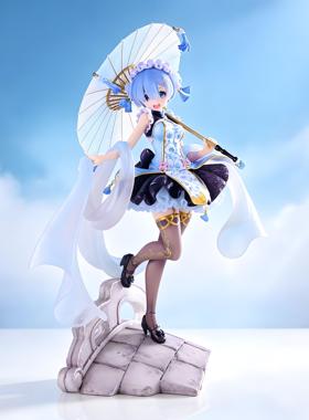 从零开始的异生活洛丽塔拿伞蕾姆 雕像美动漫模型手办摆件