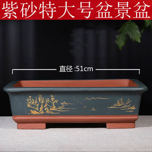 陶瓷紫砂君子兰花马槽盆盆景盆