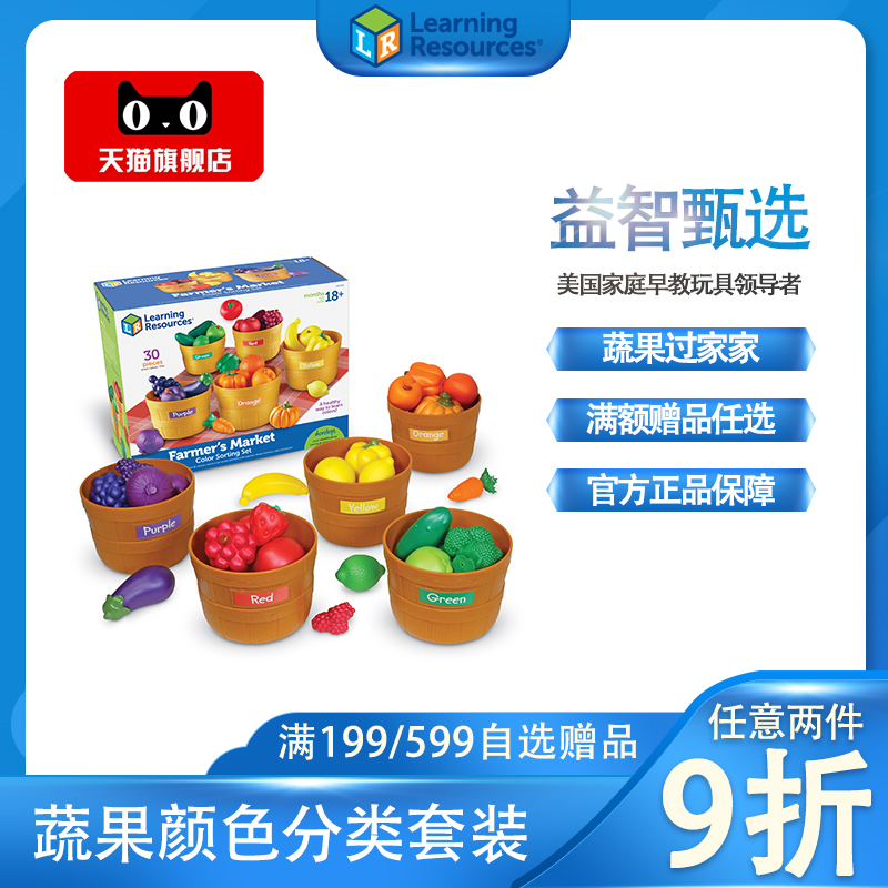 美国LR蔬菜水果仿真玩具益智启蒙