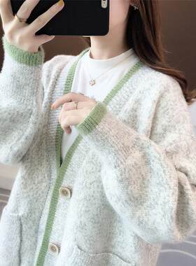 雪尼尔毛衣女外套2025女针织开衫