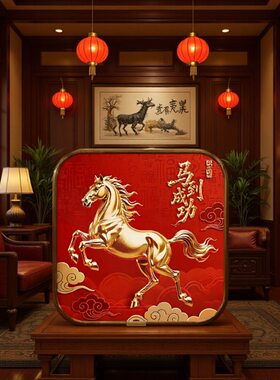 马年装饰品马到成功玄关卧室乔迁新年春节过年摆摊小商品创意摆件