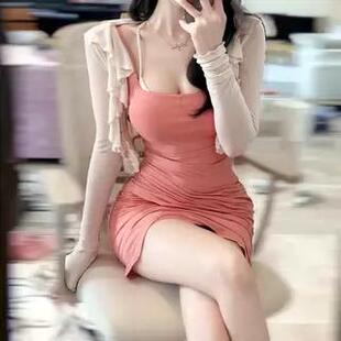 图图小有名气的搭连衣裙高级感裙子包臀莫代尔裙后妈裙