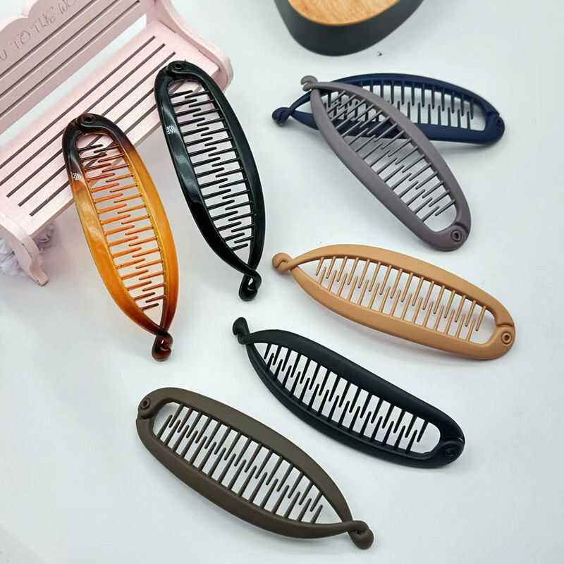 插梳波浪发夹马尾夹盘发器鱼夹香蕉夹竖夹丸子头扭扭夹发饰头饰品