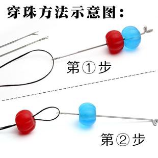 2025diy手工钩针穿线工具佛珠串珠三通针穿珠针佛珠饰品