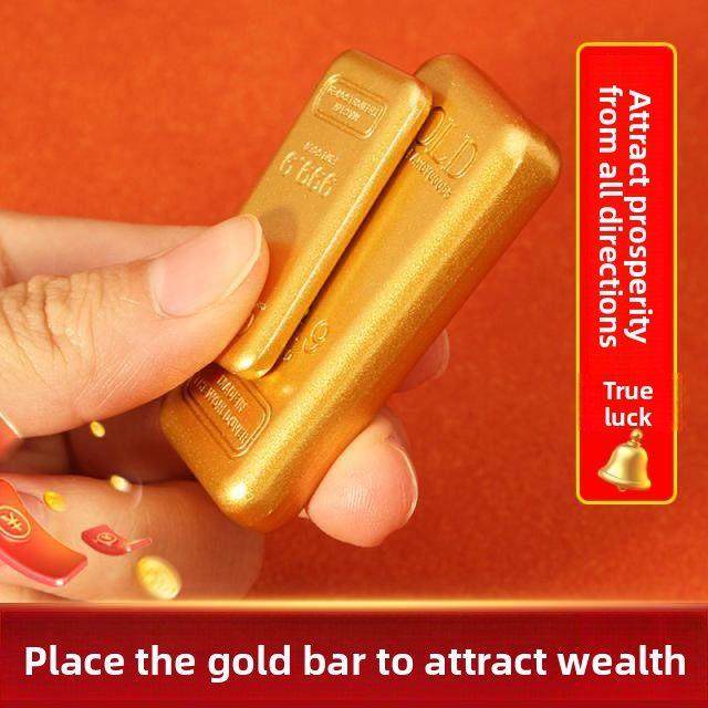2026黄铜沙金金条彷真金条金砖金块摆件招财聚财财神元宝客厅店铺,家居饰品,装饰摆件,淘宝优惠券,粉丝福利购,淘宝优惠卷