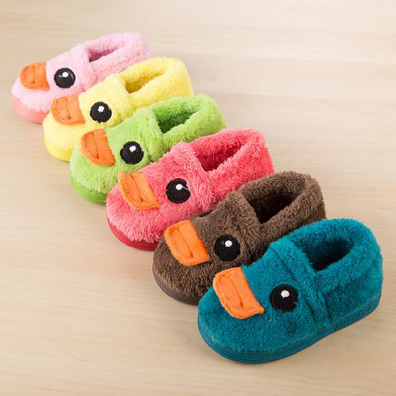 Chaussons enfants en suède pour hiver - semelle caoutchouc - Ref 1006128 Image 3
