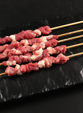 羊肉串/5串 户外烧羊肉串BBQ烧烤食材半成品新鲜肉串真空包装上海