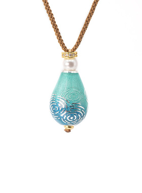 高温珐琅原创水滴吊坠