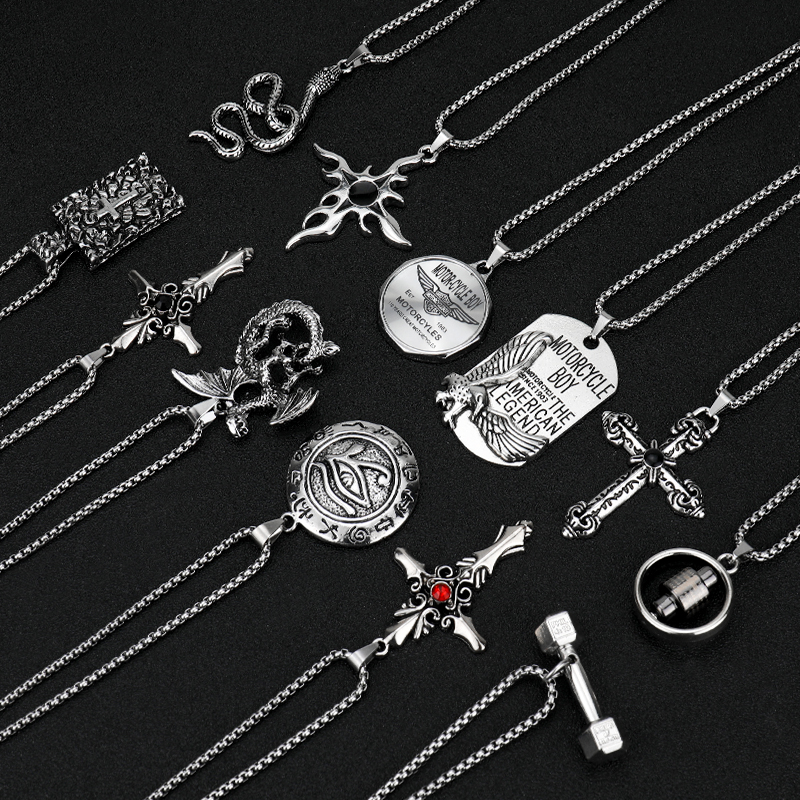 男生项链潮酷嘻哈长款毛衣链