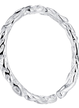 糖纸戒指s925纯银女小众设计