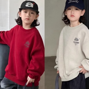 YL 880368 亲子M字母一体绒卫衣