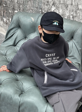 1家 24964 双面奥粒绒字母卫衣