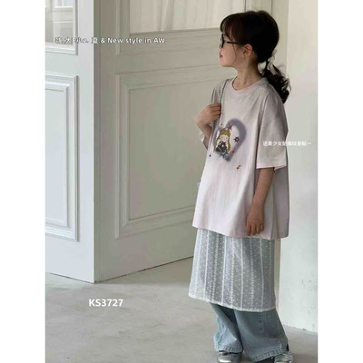 DEXE 3727 爱心美少女短袖T恤