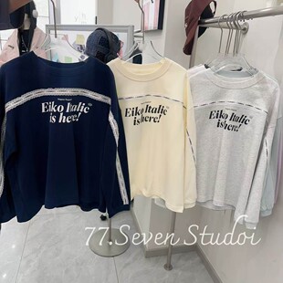 1家 女童拼花边卫衣 250