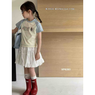 DEXE 8283 KE字母小短T恤