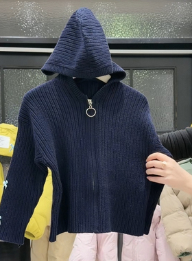 FAZ 17088 拉链毛衣开衫