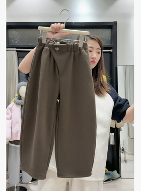 FAZ 6577 斜纹羊毛呢弯刀裤