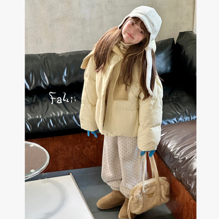 FAZ 3303 女童卡绳连帽羽绒服