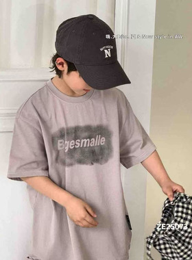 DEXE 25073 B字母短袖T恤