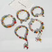 景德镇陶瓷手链落日余晖彩虹新中式 简约饰品学生情侣礼物陶瓷手串