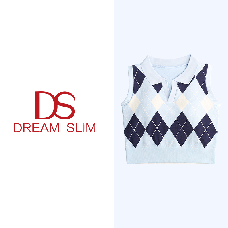 网球翻领运动背心修身显瘦学院风上衣女士跑步防震健身美背一体杯