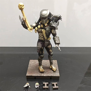 HIYA海雅1/18铁血战士3.75寸异形大战铁血丛林独狼长老可动手办