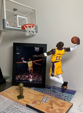 nba麦克法兰 篮球架 球场湖人科比 2K19詹姆斯 库里 乔丹人偶手办