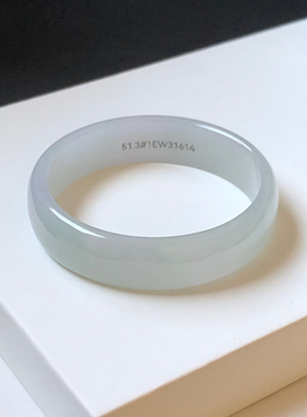 51圈1EW31614公主中福 大艺珠宝冰春彩葡萄肉缅甸天然翡翠A货手镯