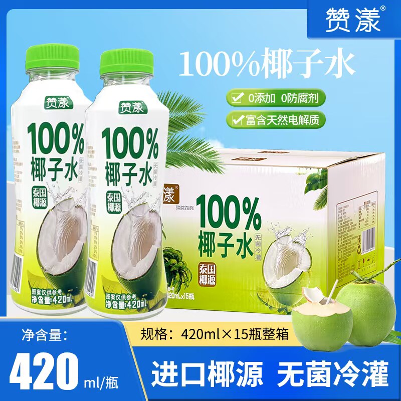 清凉解渴补水夏季饮椰汁饮料