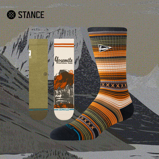 STANCE x 美国国家公园NAT.PARKS联名款中筒休闲袜冬季透气男女袜