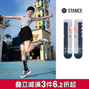 STANCE 潮流棉袜 棒球MLB道奇队联名545休闲中筒袜子男女秋冬个性