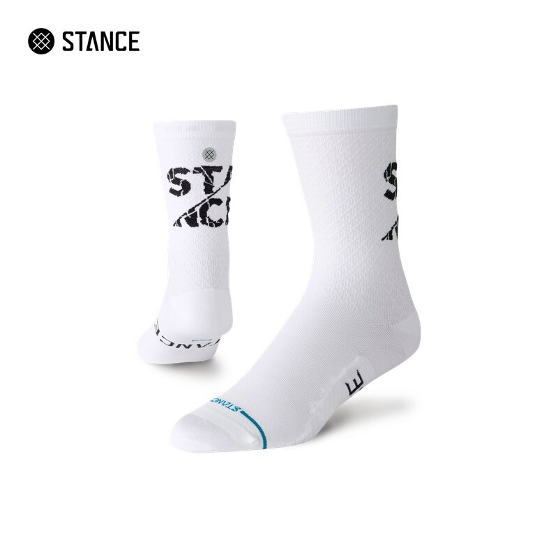 STANCE专业骑行袜男女冬季新款个性字母印花中筒袜透气耐磨运动袜