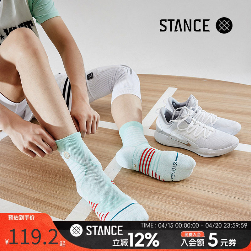 STANCE斗牛袜短筒337专业实战精英春秋加防滑汗运动篮球袜毛巾底