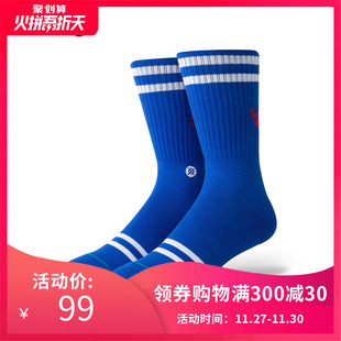 STANCE/男袜欧美街头潮流英文字母图案男士潮牌夏556系列中筒袜子