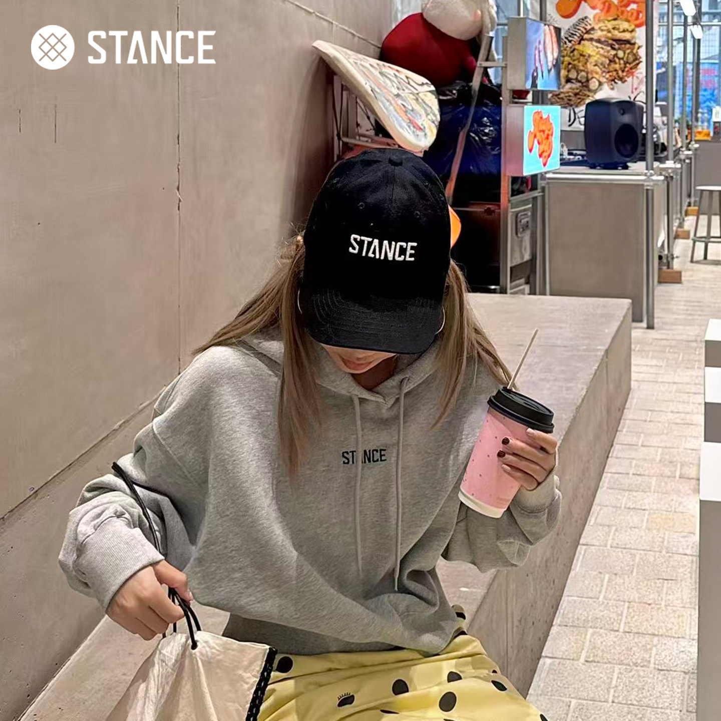 STANCE字母刺绣棒球帽男女深顶大头围鸭舌帽显脸小帽子鸭舌帽子 - 实物图
