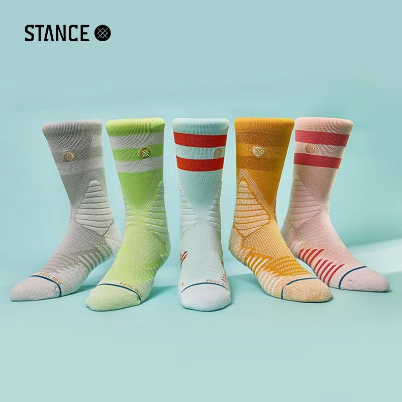 STANCE斗牛袜中筒557美式专业实战篮球袜精英加厚毛巾底运动袜男