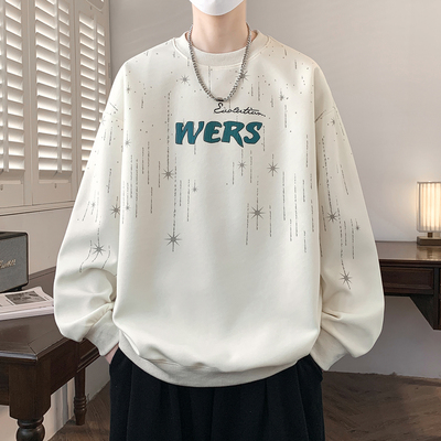 不起球不褪色不缩水圆领卫衣男