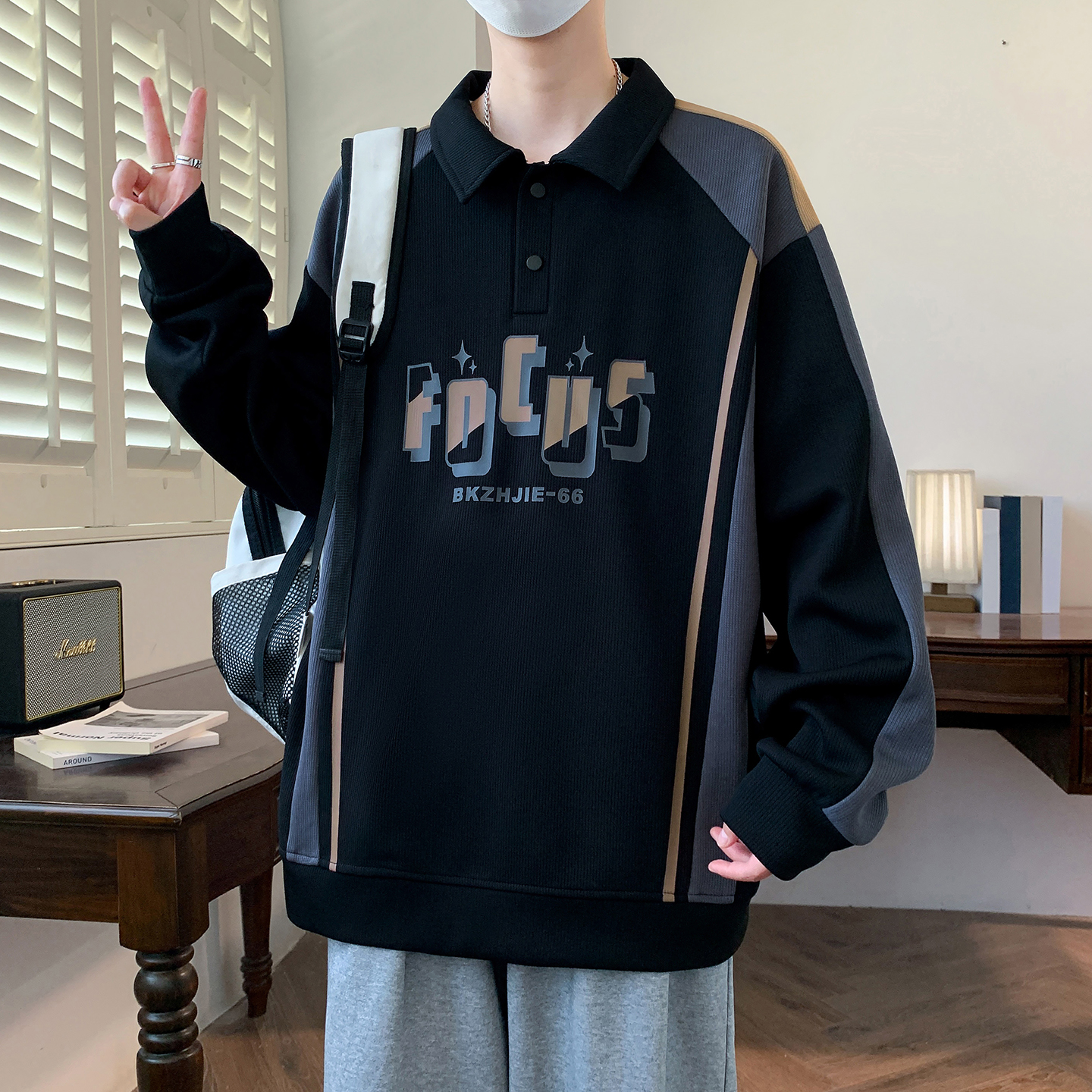 polo衫卫衣男青少年2025新款上衣