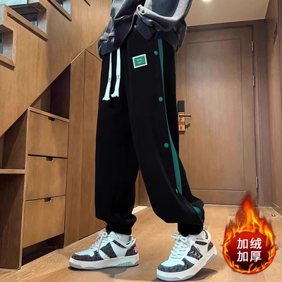 不起球不褪色加绒加厚长裤子卫裤