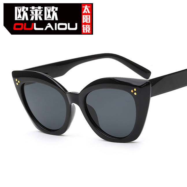 复古猫眼米丁太阳镜男款sunglasses女pc片uv400眼镜 跨境墨镜