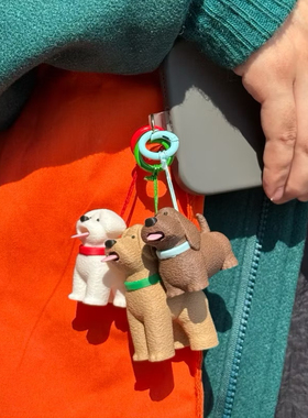 泰国正品hue 【现货】有趣小狗小猫舌头会动创意钥匙链包包挂件