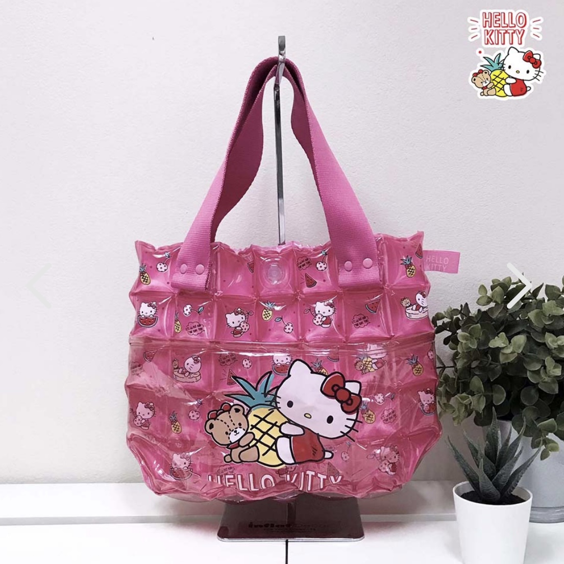 泰国小众品牌 inflat联名hello kitty粉色充气防水游泳包 yuyusai