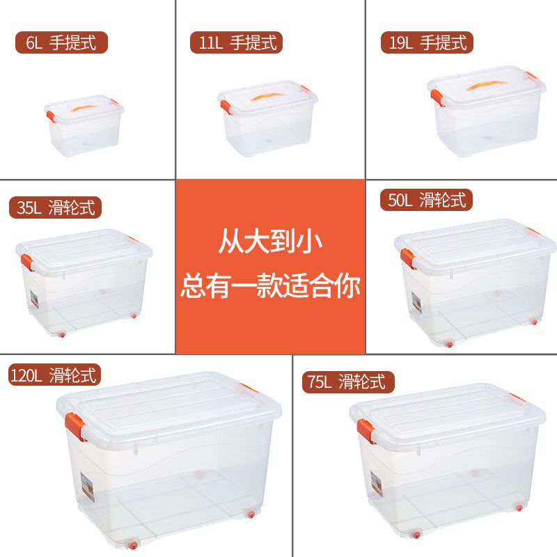 收纳箱塑料储物箱大号透明整理箱家用衣服零食儿童箱子小号有带盖|ruв категории получать отделка, семьи, хранения приборов, коробка для хранения, ящик - от Buy2taobao.com для оказания профессиональной услуги покупки агента Taobao